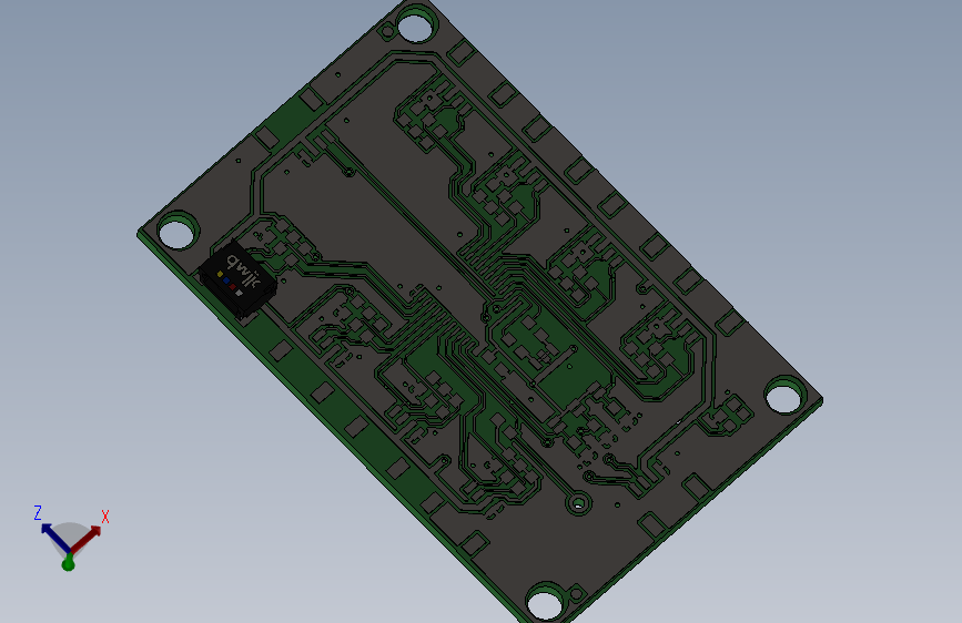 3D PCB - ZIO 多路复用板 带快速连接器