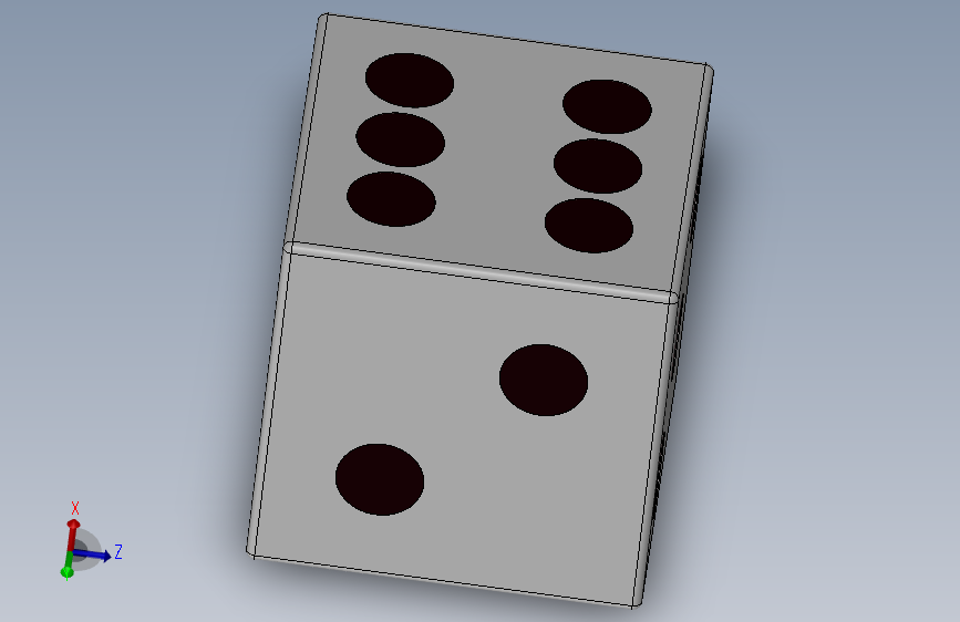 6面骰子 - 2色3D打印