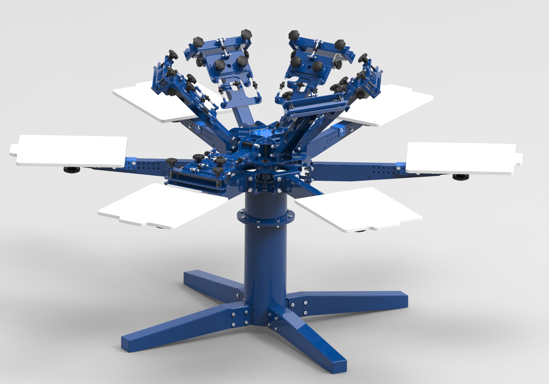 6色旋转丝网印刷机