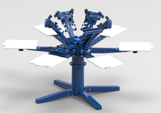 6色旋转丝网印刷机