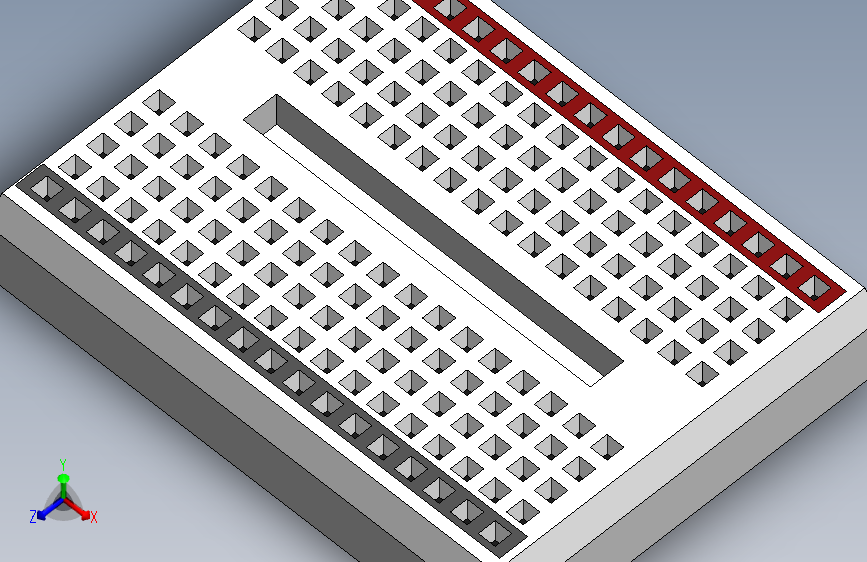 35mmX45mmX8mm 电路板 17x10 孔。