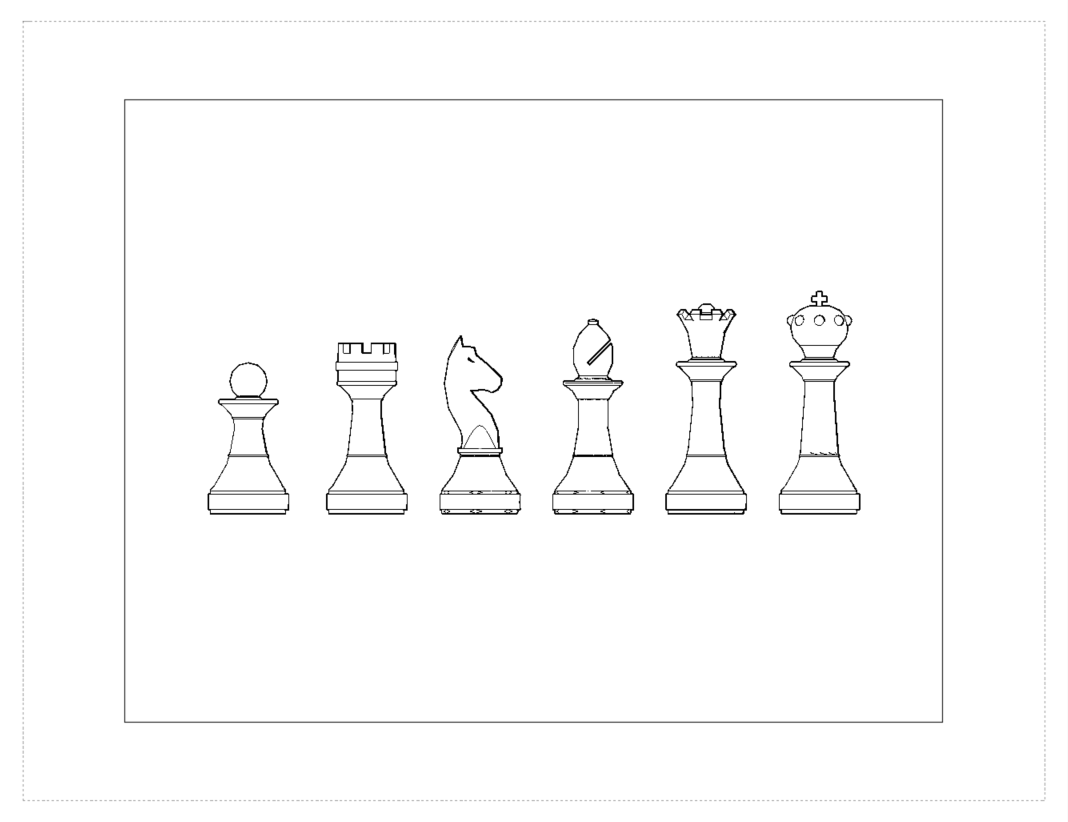 AutoCAD - 国际象棋套装