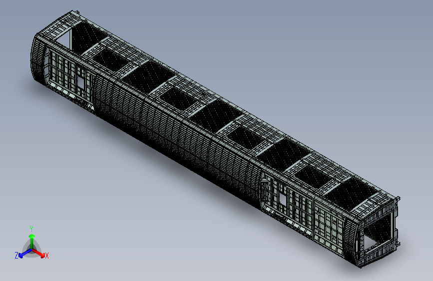 高速动车组列车车厢 原始文件