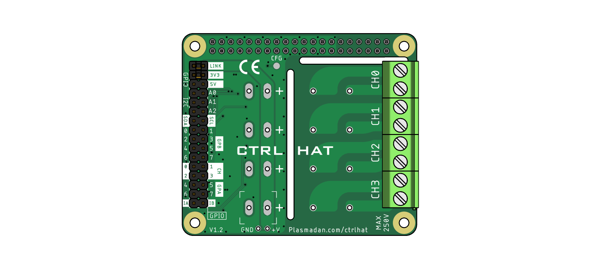 CTRL HAT - 固态继电器 HAT