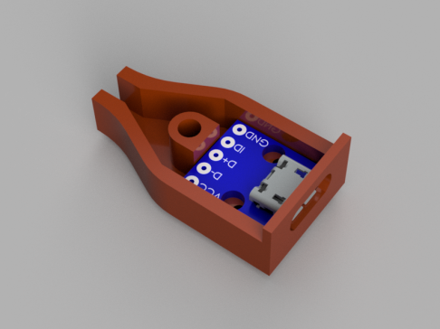 MicroUSB 钉板保护套
