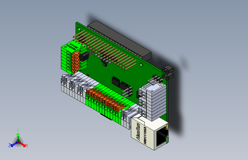 RPi_GPIO_保护板_3D_草图预览