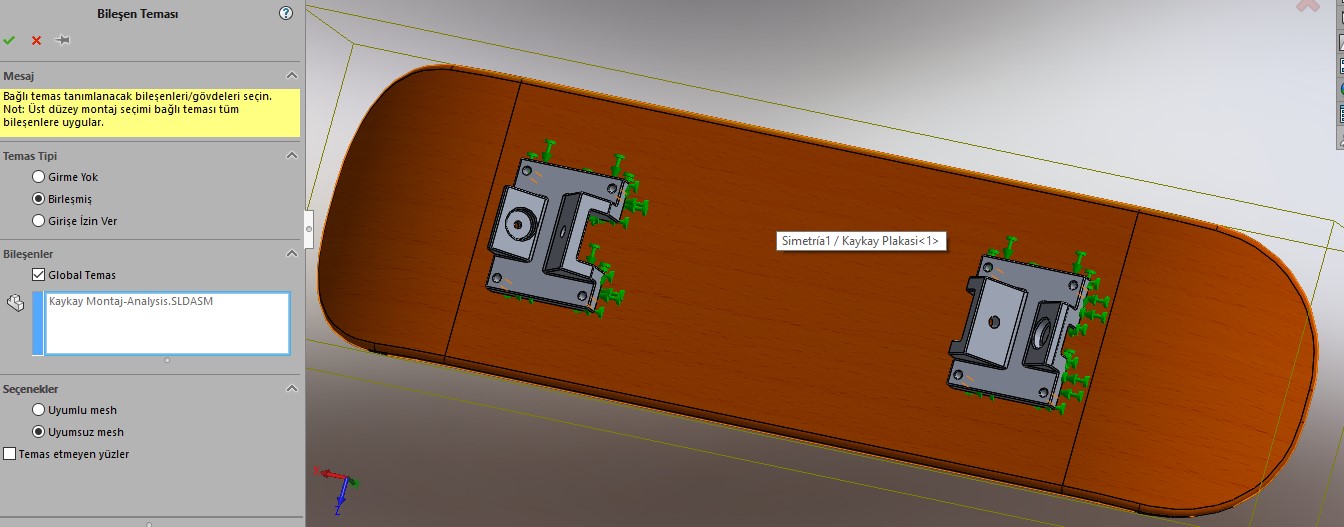 Solidworks有限元法与工程评论 - 快速分析 - 滑板 #27