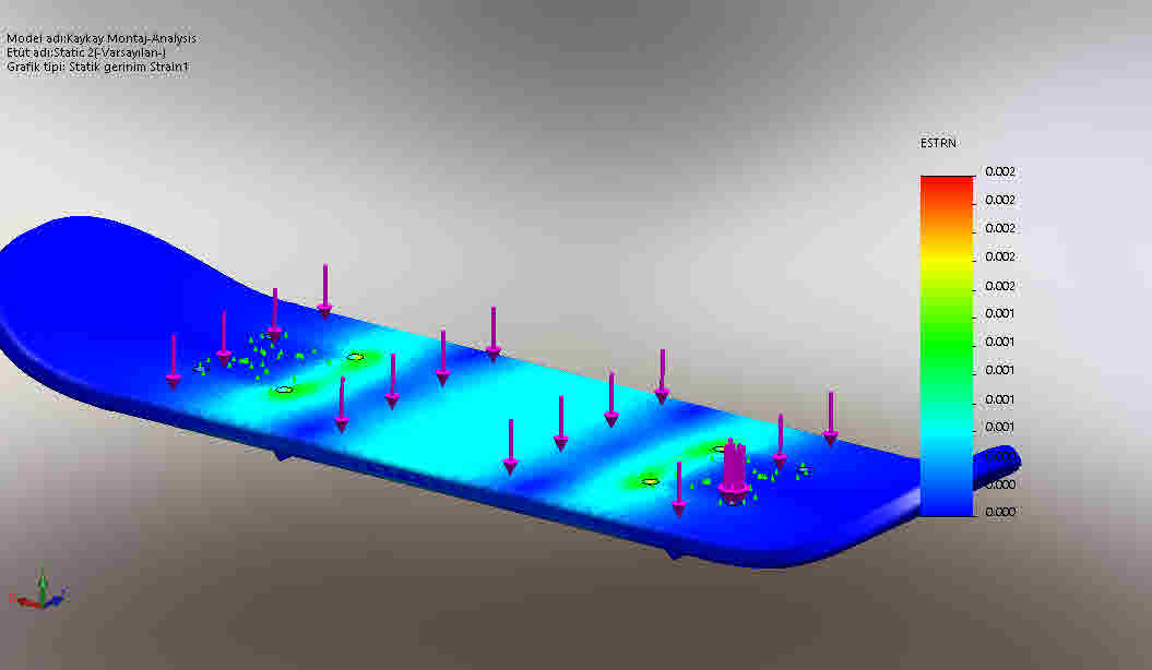 Solidworks有限元法与工程评论 - 快速分析 - 滑板 #27