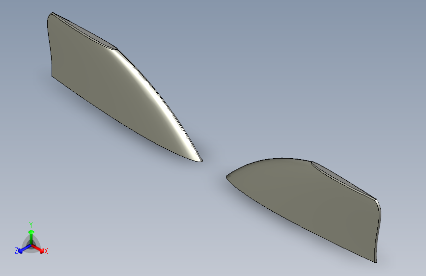风筝翼NACA1408_175英寸_125毫米
