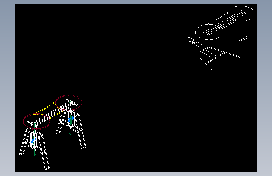 可调节高度的书桌