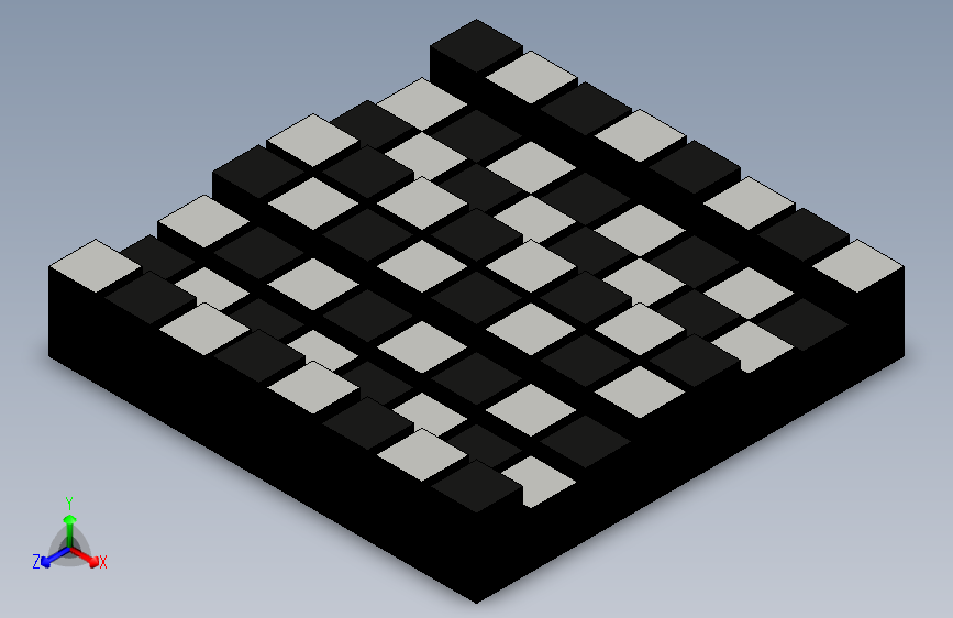 棋盘和棋子，但没有国王和皇后