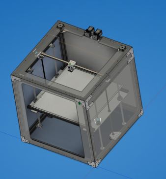 全金属3D打印机 H型 500mm X 500mm 采用3030挤压杆