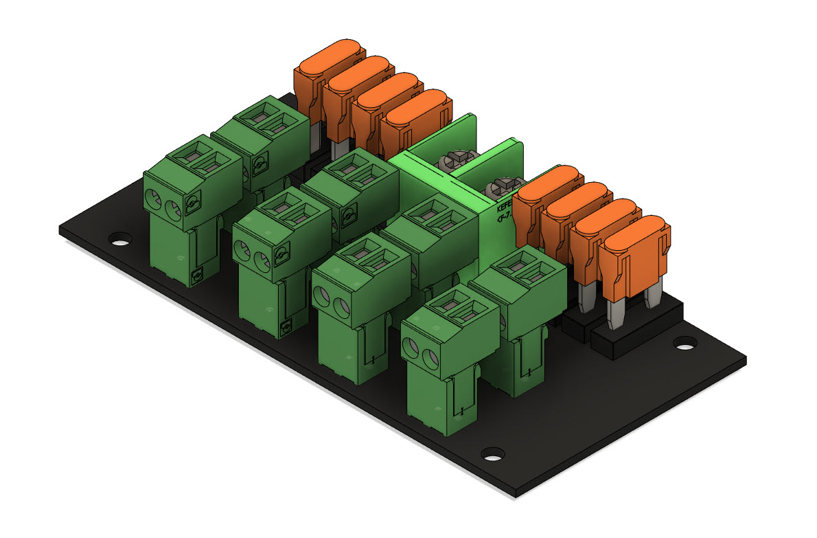 融合电力配电板 Distro-8 来自 Jboards