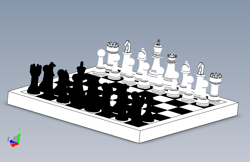 完整国际象棋模型