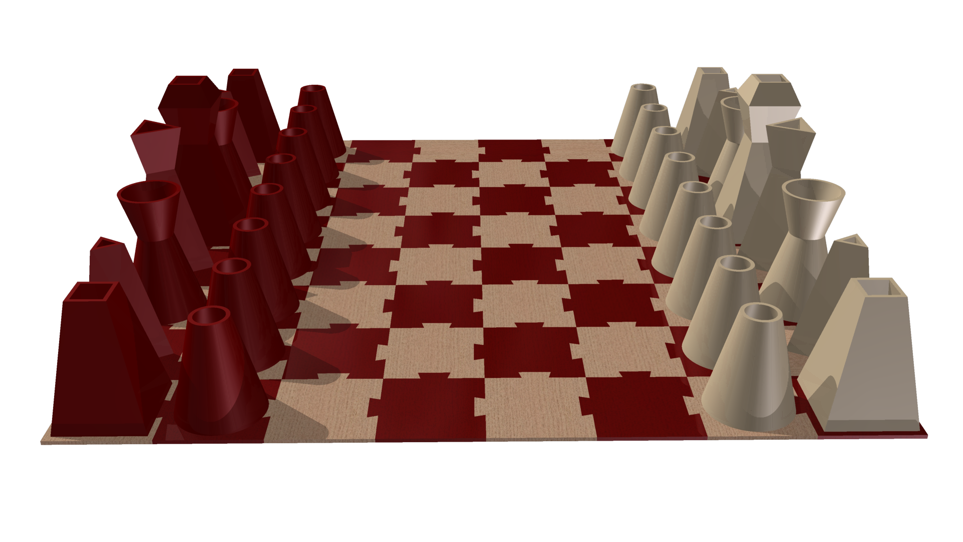 小型可打印国际象棋套装