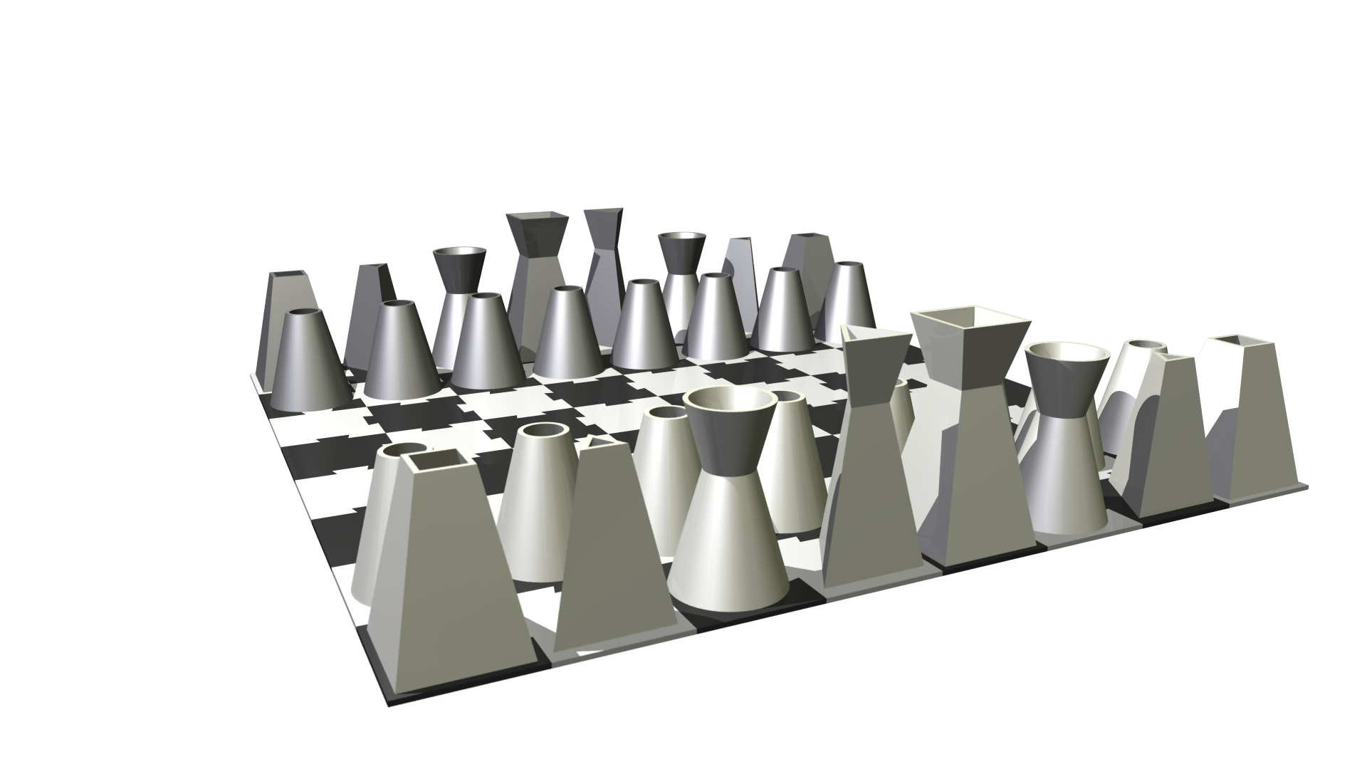 小型可打印国际象棋套装
