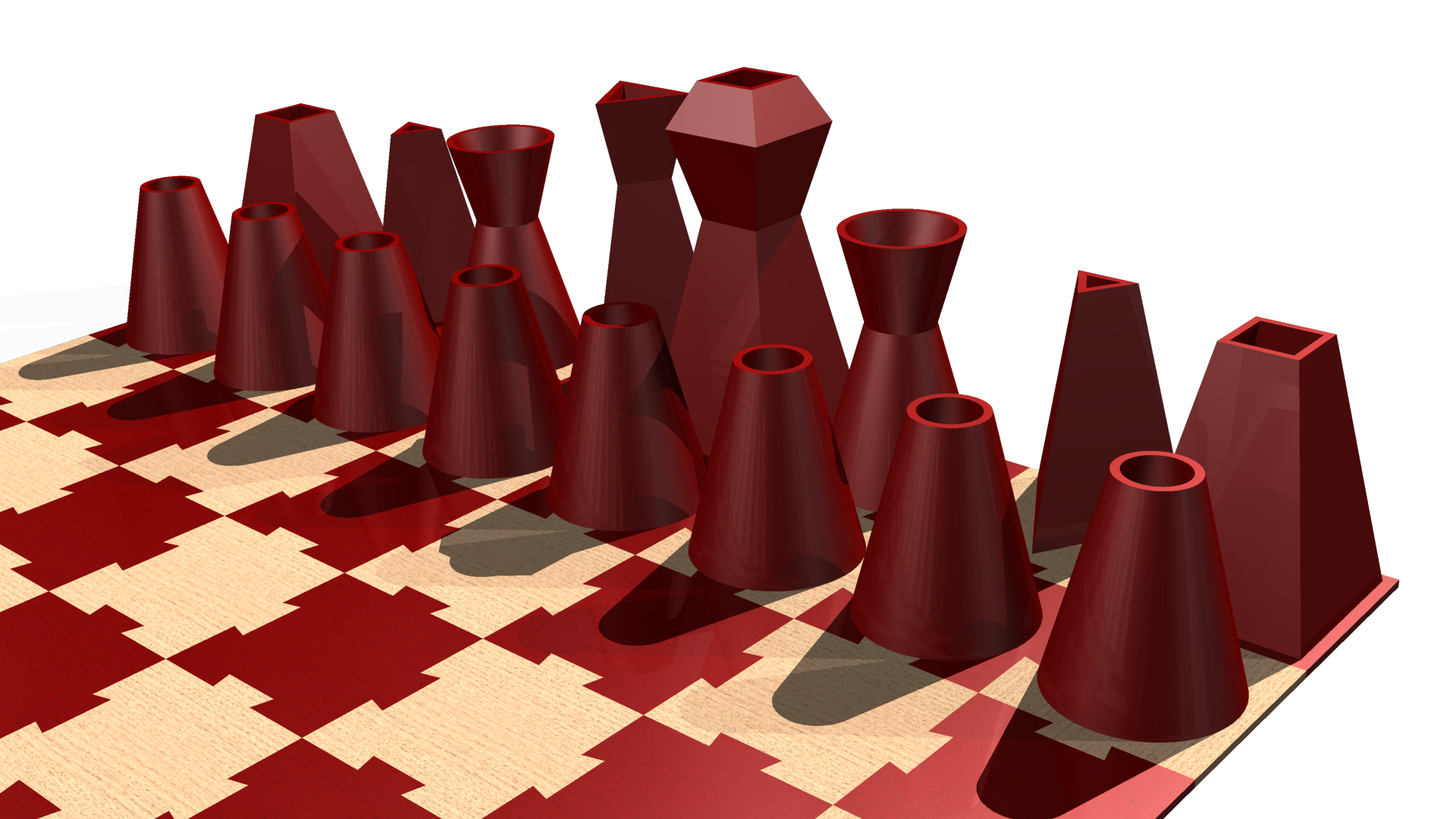 小型可打印国际象棋套装