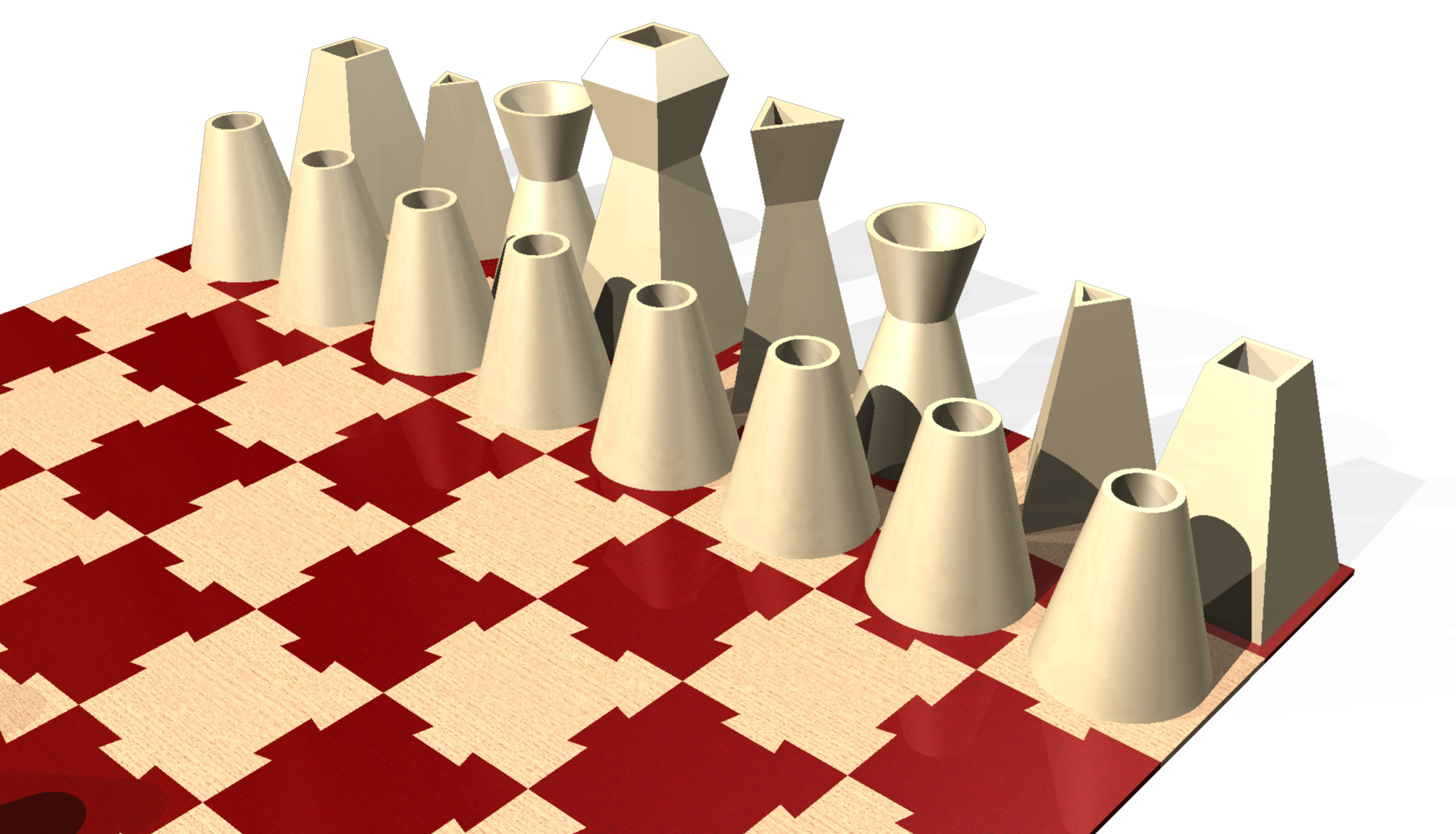 小型可打印国际象棋套装