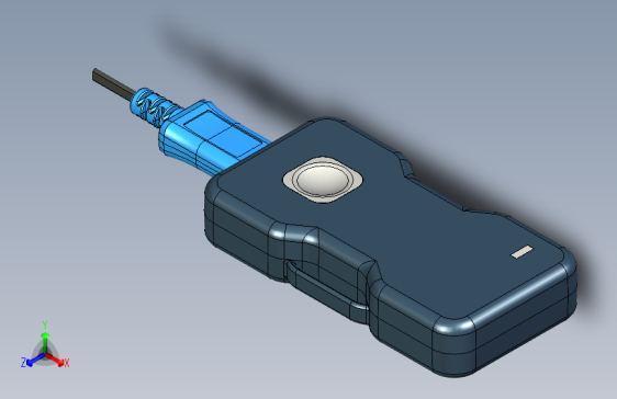 医疗传感器。印刷电路板的外壳和3D布局