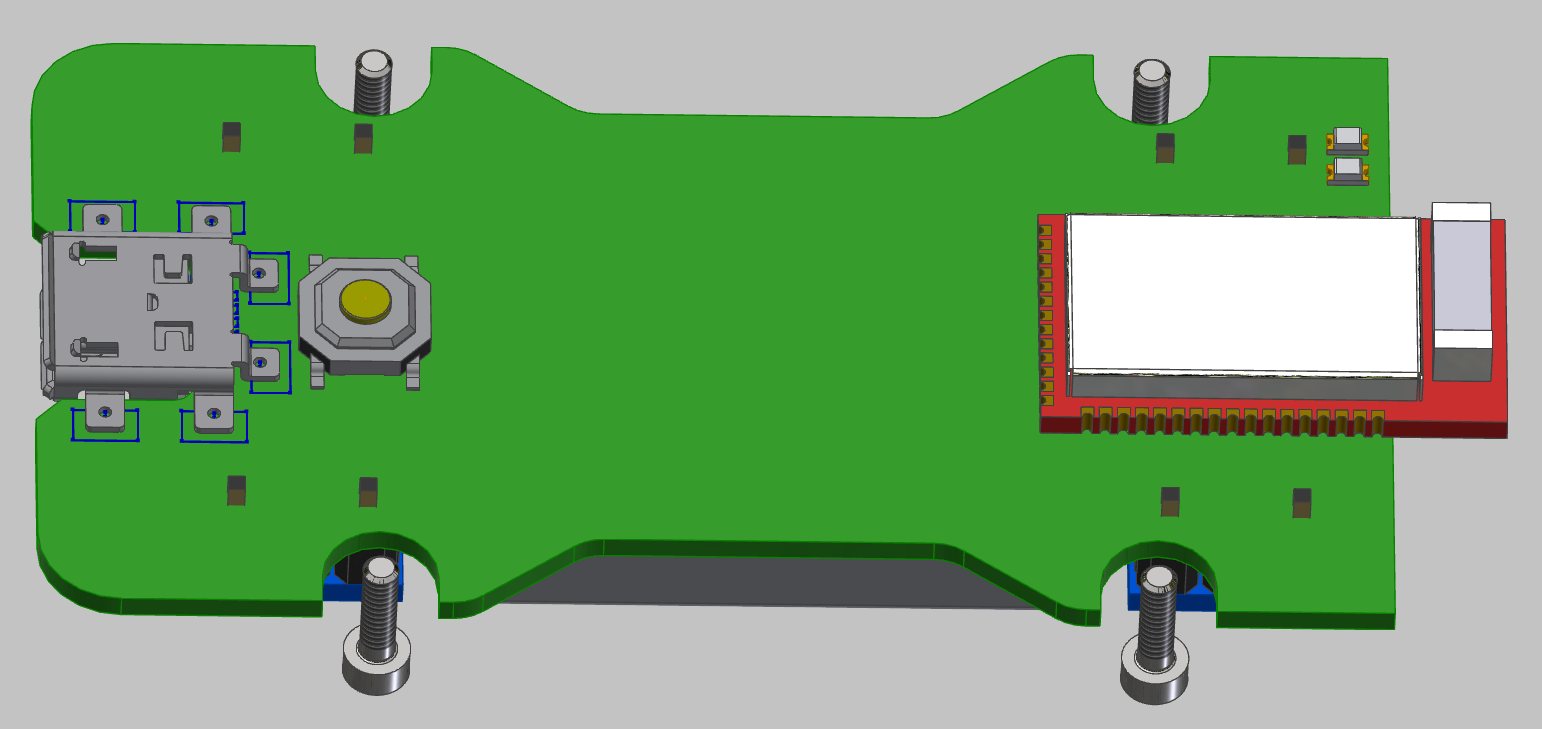 医疗传感器。印刷电路板的外壳和3D布局