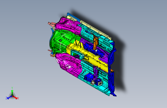 奥迪-A6L-车身-010101 - Front Floor Asy