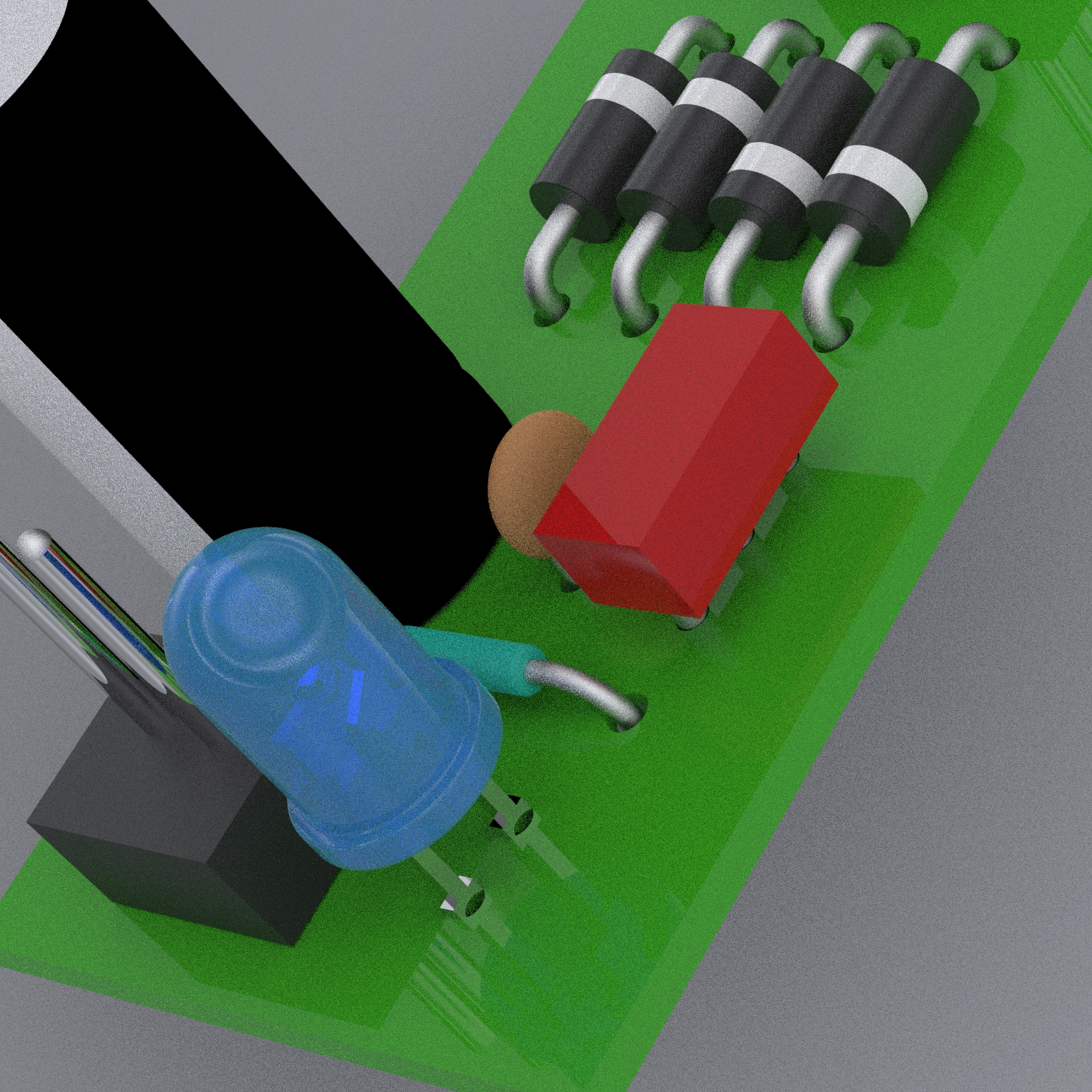 直流电源供应器印刷电路板和组件