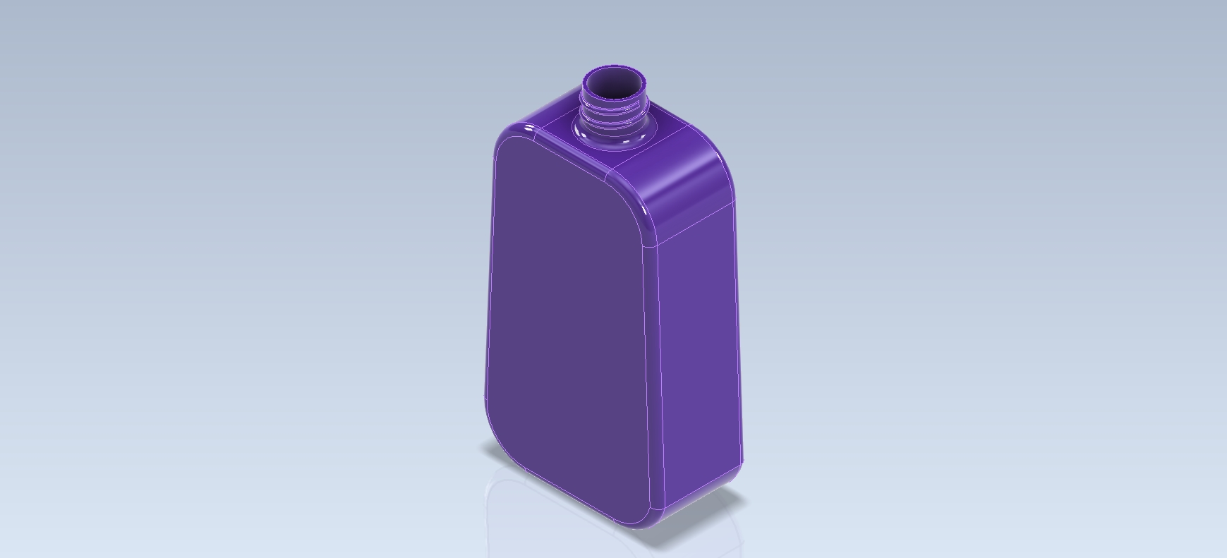 3D CAD基础练习_简单塑料瓶_公共场所_ Autodesk Inventor Pro