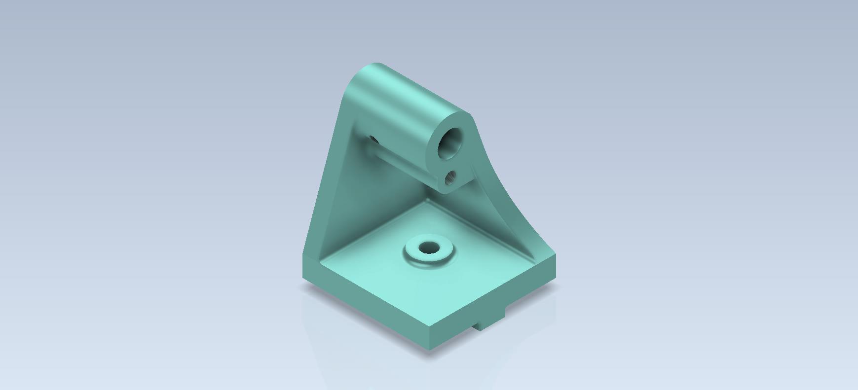 3D CAD基础练习_铣床尾架本体_ Fresador软件库_ Autodesk Inventor Pro