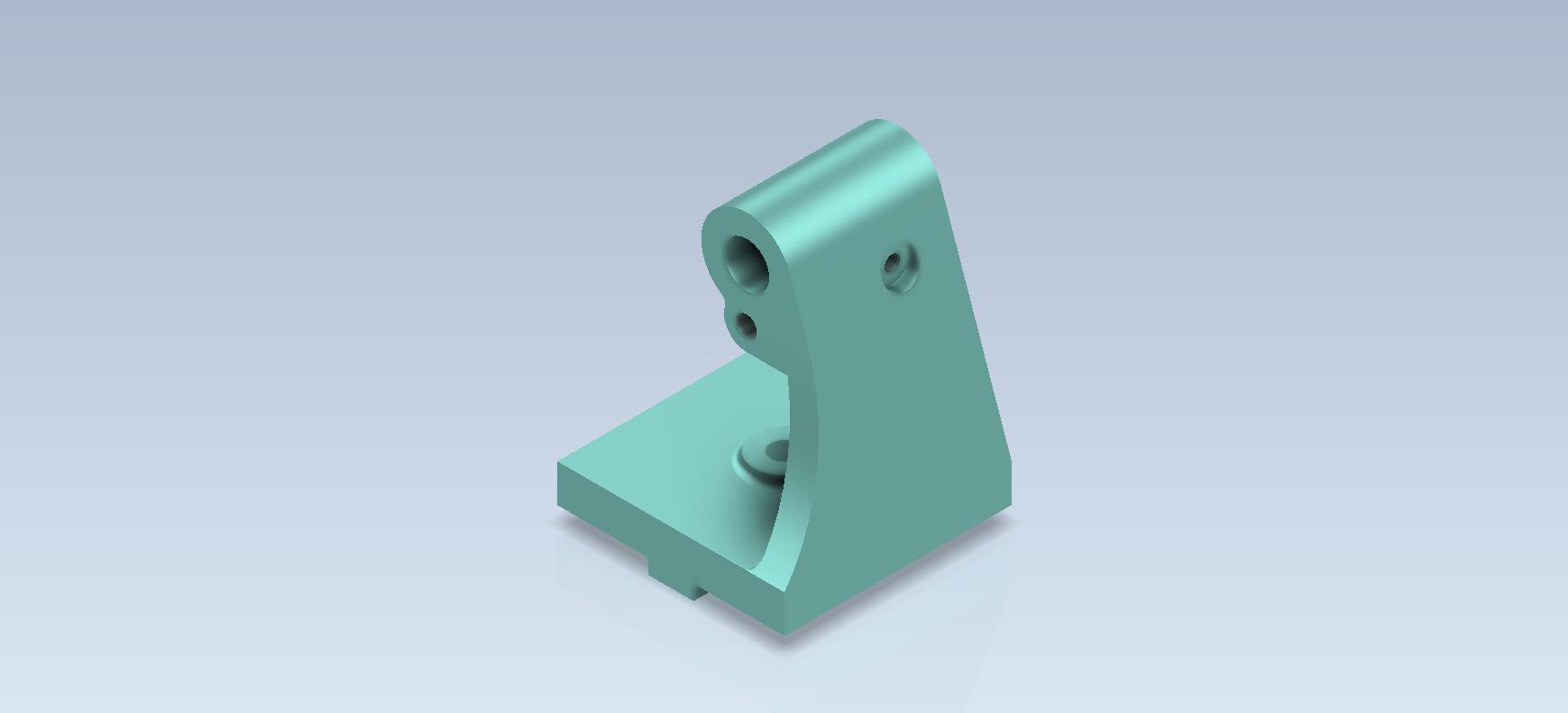 3D CAD基础练习_铣床尾架本体_ Fresador软件库_ Autodesk Inventor Pro