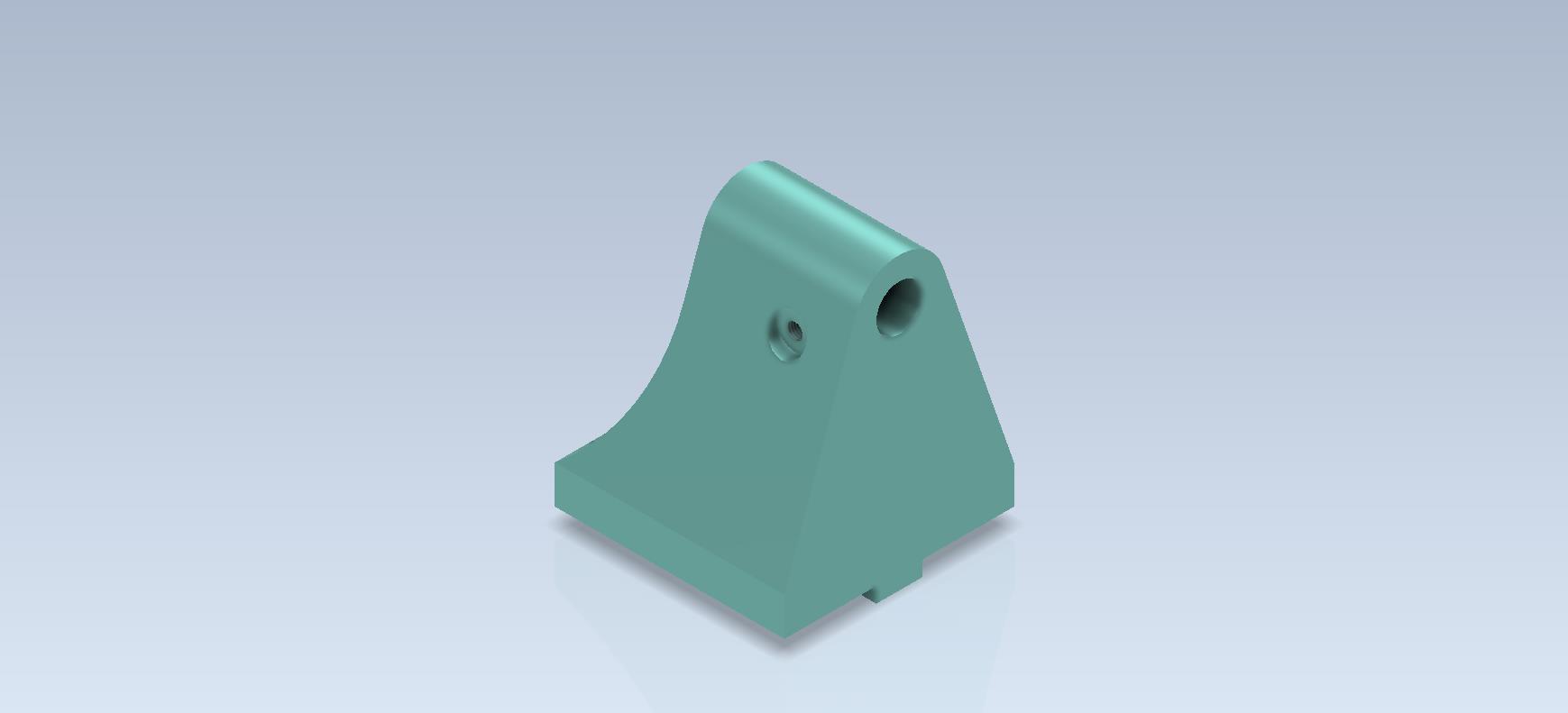 3D CAD基础练习_铣床尾架本体_ Fresador软件库_ Autodesk Inventor Pro