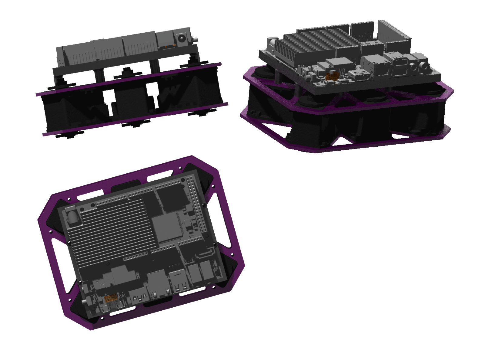 UDOO板和Dynamix RX28H伺服系统的六足机身。