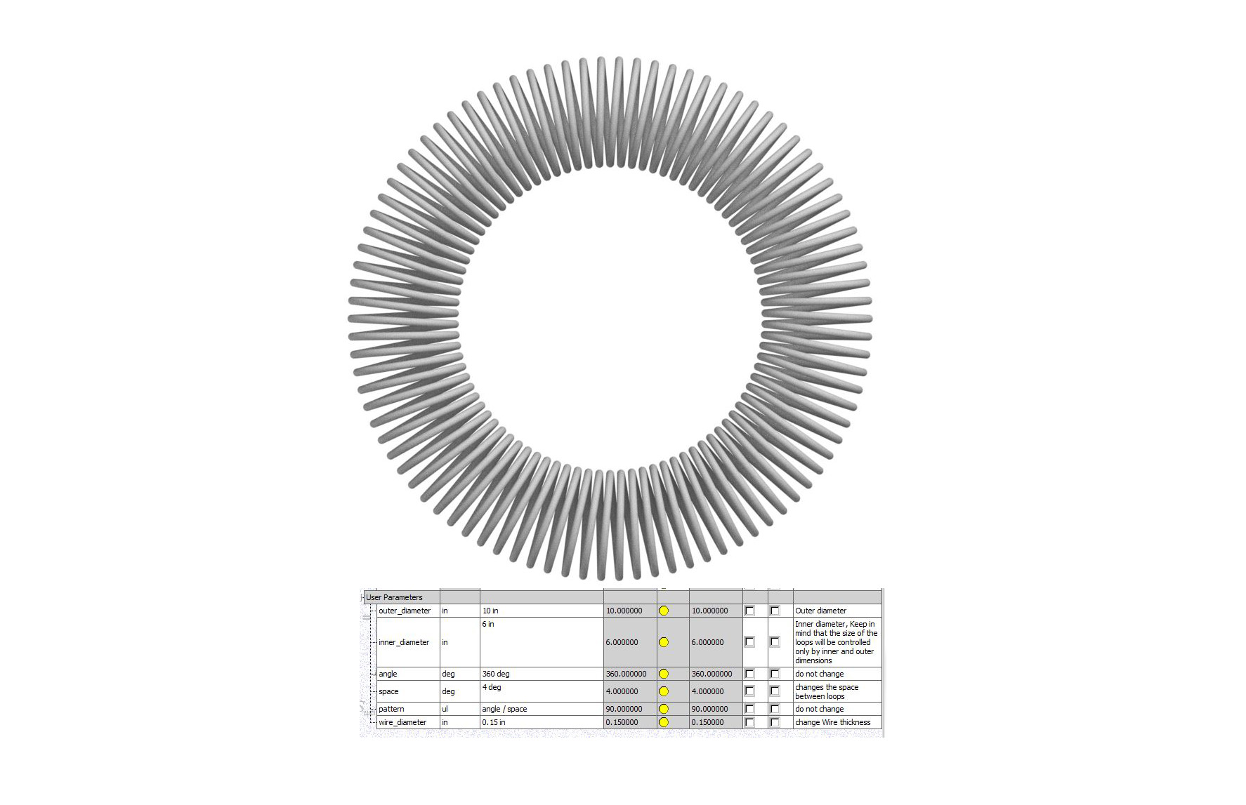 连续弹簧参数驱动