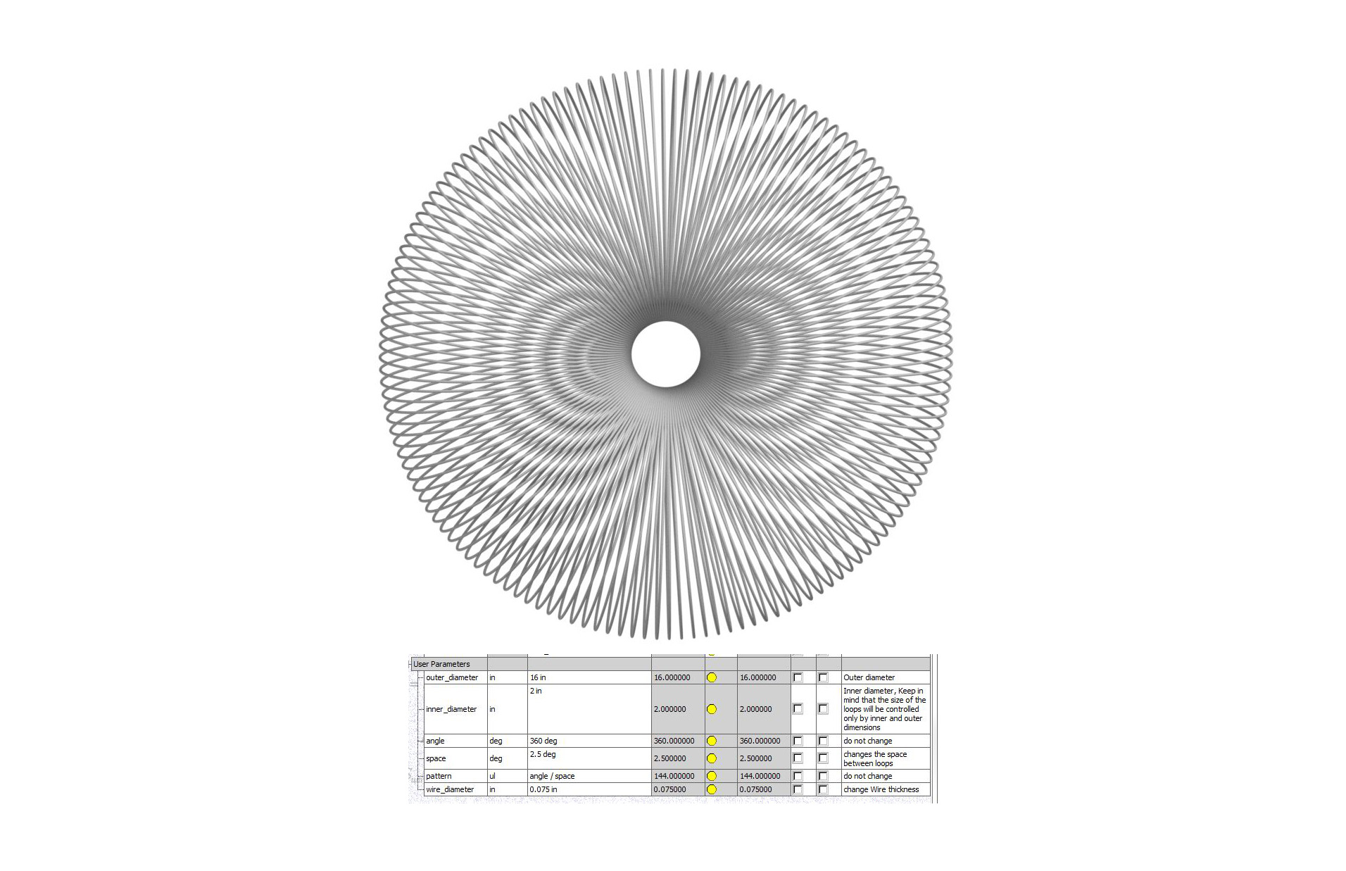 连续弹簧参数驱动
