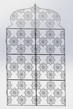 摩洛哥风格三折屏幕