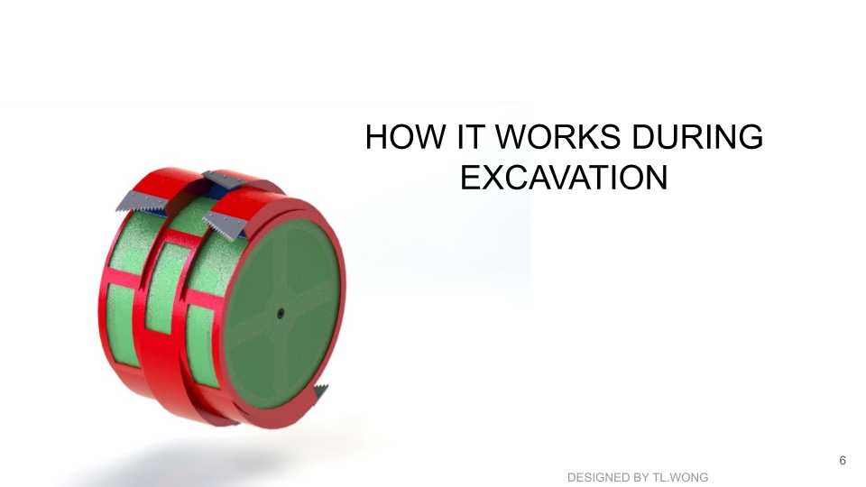 最终开挖滚筒重新设计