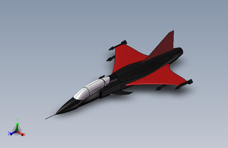 喷气式飞机简易造型