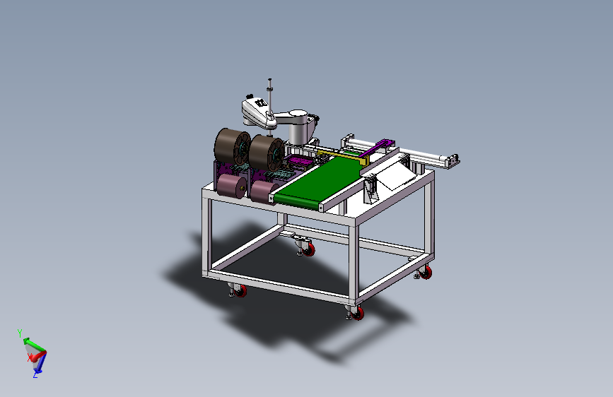 SCARA机器人贴标机