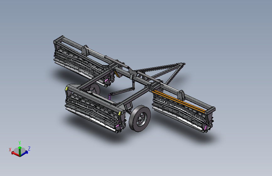 农田镇压机结构
