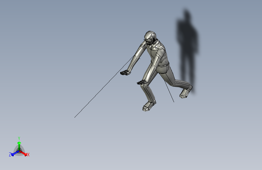 人物人体push2_low_manikin