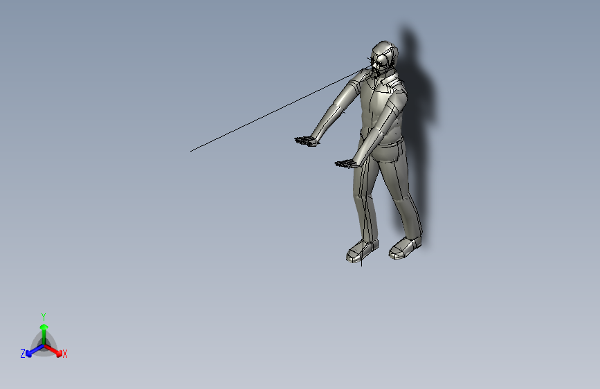 人物人体push3_low_manikin