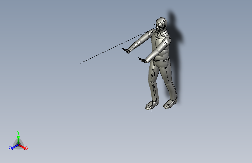 人物人体push3_mid_manikin