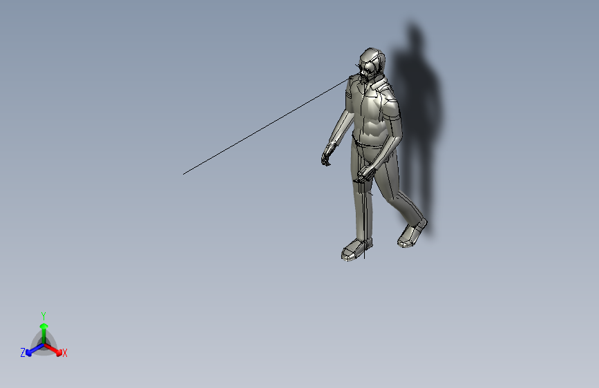 人物人体carraying_the_box_manikin