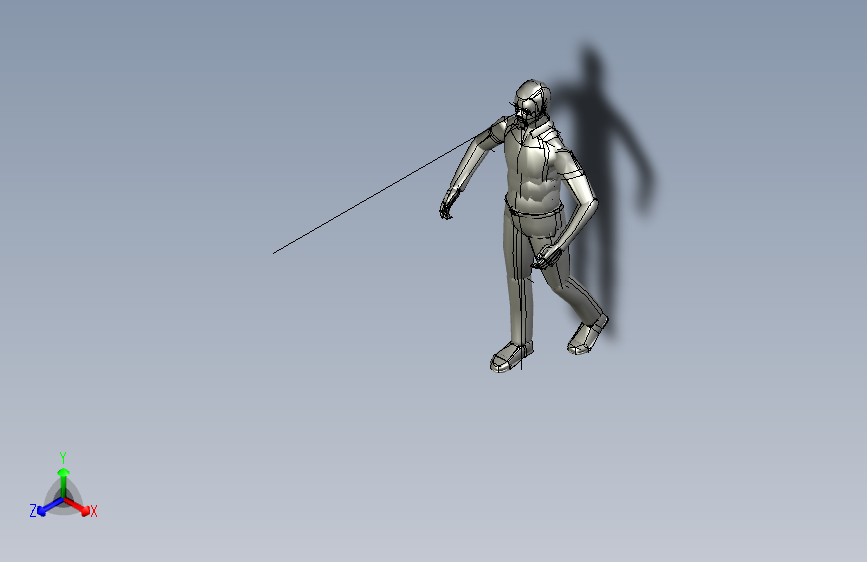 人物人体carraying_wide_box_manikin