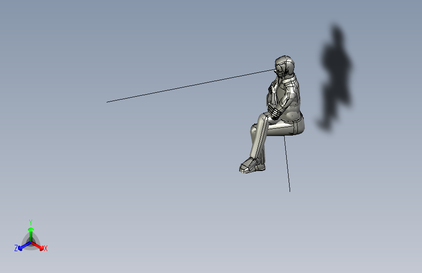 人物人体leg_crossed_manikin