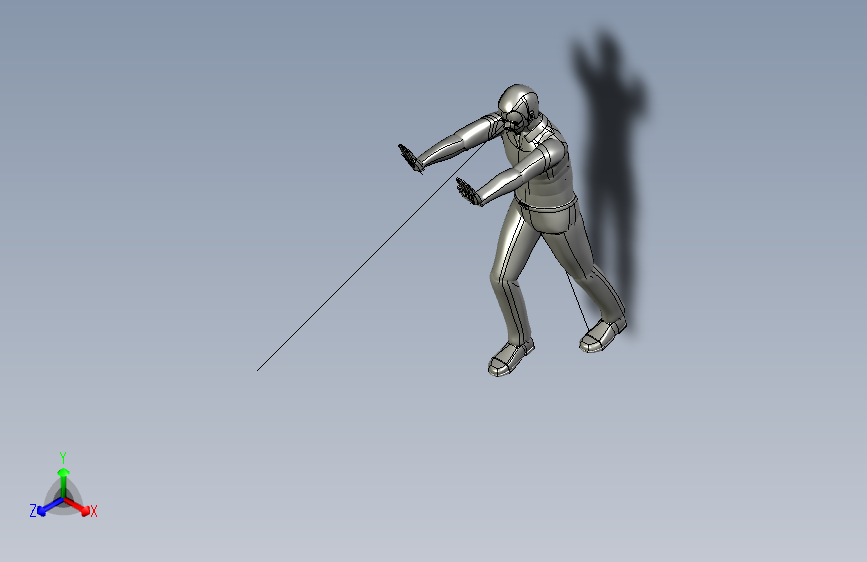 人体模型push1_high_manikin