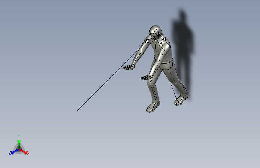 人体模型push1_low_manikin