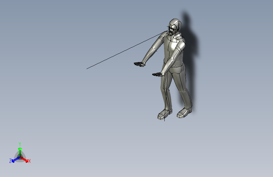 人体模型push3_low_manikin