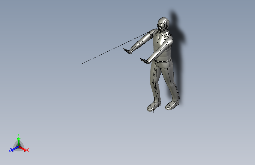 人体模型push3_mid_manikin