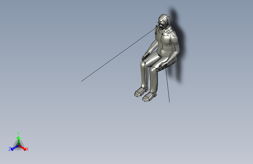 人体模型relaxed_sitting_manikin