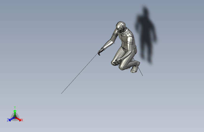 人体模型squat_lifting_high_manikin